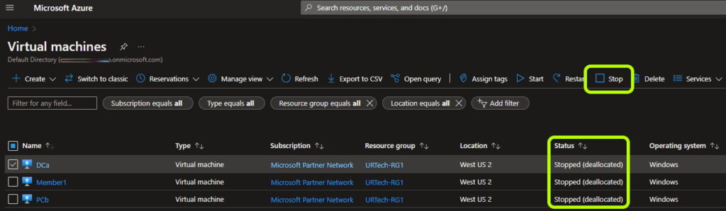 azure stopped vs stopped dealocated difference