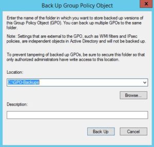 backup gpo settings