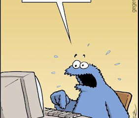 cookie monster oes not want to delete his web browser cookies