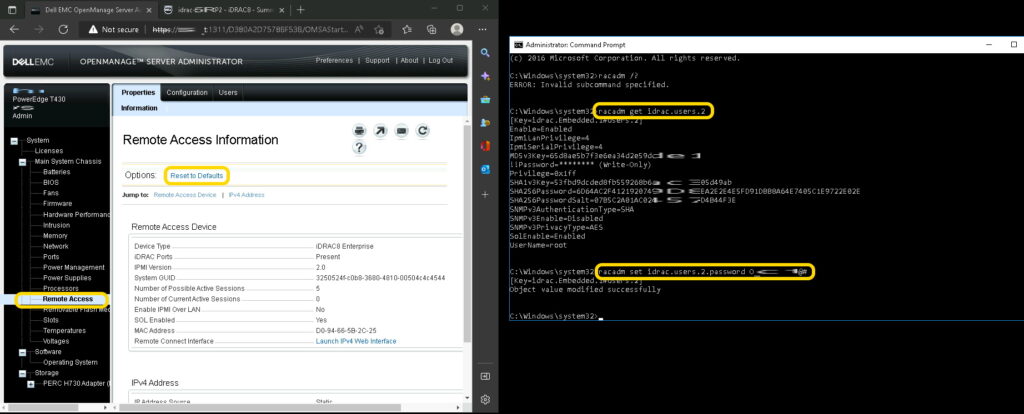 SOLVED: How To Reset iDRAC Password Using OMSA Without Rebooting Server