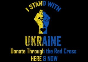 I stand with ukraine fist donate