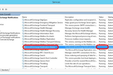 Microsoft Exchange Notifications Broker stopped service automatic