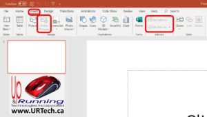 Office 365 PowerPoint Insert Online Pictures Get Add-Ins and My Add-Ins greyed out