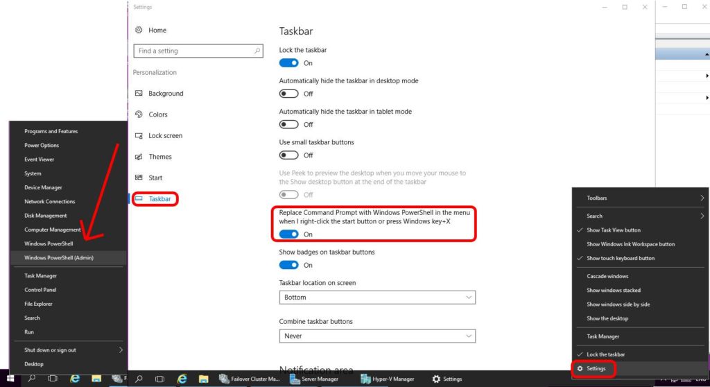 replace-command-prompt-with-powershell-on-start-menu-server2016