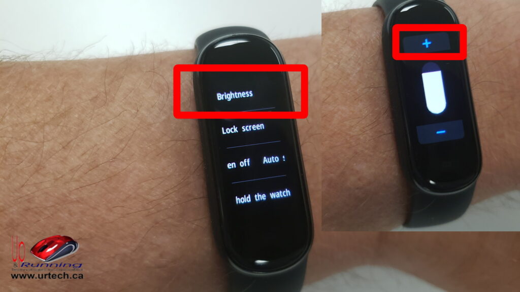 Set Screen Brightness on AmazFit Band 5