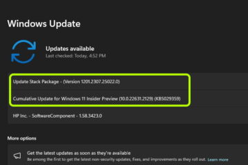 Windows Update Stack Package a Servicing Stack Update a Cumulative Update