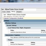 Windows 7 Allow Printer  Install  Group Policy